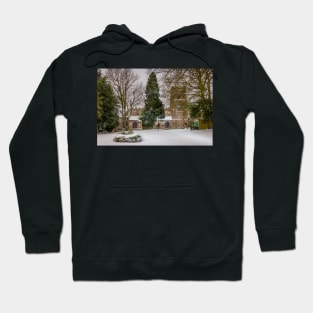 Snowy St Botolph's Church, Rugby, Warwickshire Hoodie